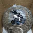 Disco Ball 12-Inch Large Hanging Mirror Ball Disco Ball Decor for Disco Party Decorations, Weddings, Events, Disco Christmas Decor, and Home Celebrations