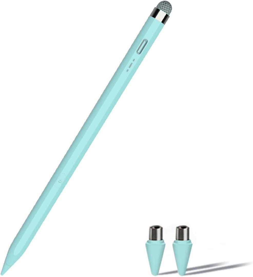 Dual-Tip Stylus Pen for Samsung Galaxy Tab A9+ Android &for iPad 10th&9th Tablets Pencil (Blue)