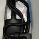 MakeFit Filtered Shower Head Black - 6 Modes High Pressure Handheld Shower Head with Filter Mineral Beads, Detachable Handheld Showerhead Set with Stainless Steel Hose and Shower Arm Bracket