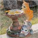 Solar Garden Statue Cat - Solar Lights Outdoor Cat, Decorative Animal Lamp, Yard, Patio, Lawn Art Decoration, Housewarming Gift 8.66 Inch Tall