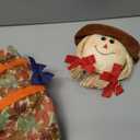 33'' Standing Scarecrow, Backyard Expressions Fall Decor Stuffed Legs Arms Scarecrows for Thanksgiving 85cm Boy Scarecrow