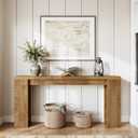 LITTLE TREE 70.9-Inch Console Table for Entryway, Hallway, and Living Room, 11.8" D x 70.9" W x 33.5" H