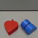 2 Pcs Cake Pop Molds Shapes Press Set 3d Printed Heart and Round Cake Pop Cutter and Pusher Circle Sphere Cakepop Molds Shapes Baking Tools for Home Baking Wedding Birthday Parties Desserts