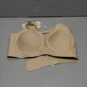 Vertvie Nursing Bras for Breastfeeding Seamless Comfort Maternity Bra Wireless Support Pregnancy Sleep Bralette Natural Shape (Beige, L)