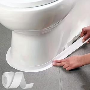 Caulk Tape, Caulk Strip, Toilet Sealer Around Toilet Base, Caulk Tape Waterproof Self Adhesive, Traditional Caulking Replacement, Caulking Tape for Bathroom, Bathtub, Floor Wall Edge Protector 2 pack