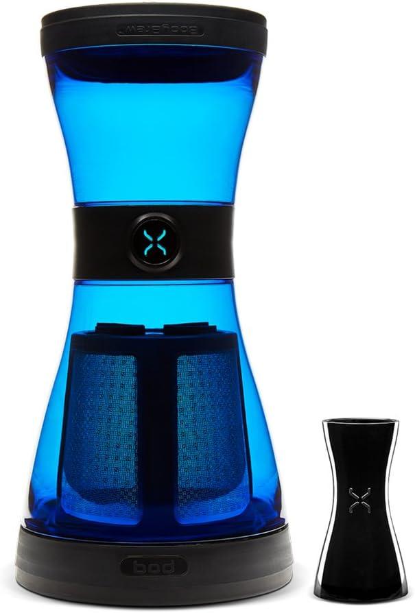 BOD Cold Brew Coffee System by BodyBrew - 24oz Shatter-proof & Spillproof Design - BPA Free - Stainless Steel Filter - Dishwasher Safe - Sky