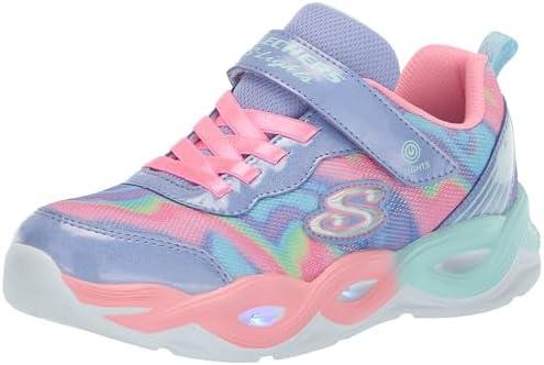 Skechers Kids Unisex-Child Twisty Glow-Sorbet Swirl Sneaker, 10.5