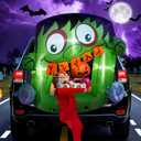 ZPISF Halloween Trunk or Treat Inflatables 4 FT Frankenstein Outdoor Decorations, Blow up Frankenstein Inflatables with 3 Built-in LED Lights for Car, Yard, Lawn, Garden Decor