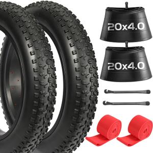 20x4 Fat Bike Tires, High-Performance Bike Replacement for MTB and Ebikes, Wear-Resistant Folding Bicycle Tires, All-Terrain High-Density for Mountain Bike E-Bike 20x4 Fat Bike Tires, High-Performance Bike Replacement for MTB and Ebikes, Wear-Resistant Folding Bicycle Tires, All-Terrain High-Density for Mountain Bike E-Bike
