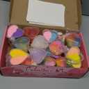 Valentine's Day Gifts for Kids-24 Sets of Slime and 9 Valentine Card, Class Valentine Gifts, Kids Valentines Gifts for School, Slime Party Favors with Gift Cards, Valentine Gifts for Kids