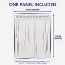 PureFit Outdoor Curtains for Patio Waterproof Weatherproof, UV Resistant Outside Curtains for Gazebo, Front Porch, Pergola, Sun Blocking Privacy Curtain, 100W x 120L inch, 1 Panel, Red Clay