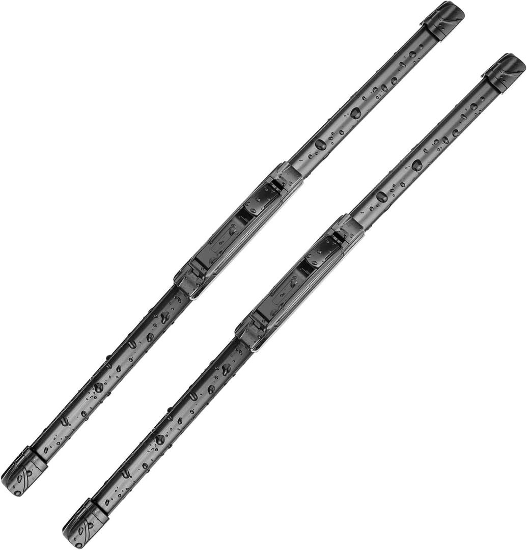 OEM Quality 26 inch + 18 inch Universal J/U Hook Front Windshield Wiper Blades For My Car All-Season Automotive Replacement Blades 2 Pack