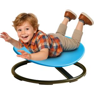 Sensory Spinning Chair for Autistic Kids Sensory Chair for Kids Swivel Chair Training Body Coordination Sit and Spin Sensory Toys for Kids with Autism & ADHD Autism Sensory Products Toys for Kids (Blue - soothe Anxiety)