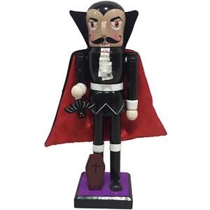 Santa's Workshop 10” Dracula Nutcracker, Black/Red