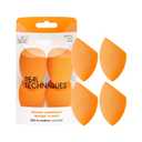 Real Techniques Miracle Complexion Sponge 4 Pack, Makeup Blending Sponges For Liquid & Cream Foundation & Skin Tints, Buildable Coverage, Natural, Dewy Base, Cruelty- Free, Latex-Free Foam