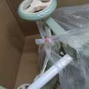 Bayer Design: Doll Pram Xeo Twin - Green & Flowers - Push Stroller, Adjustable Seats & Handle, Foldable, Handbag, Toy Seats 2 Dolls Up to 18", Kids 3+