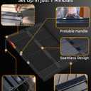 VNN Portable Wheelchair Ramp 3FT, Black Seamless Non-Slip Aluminum Ramps for Wheelchairs for Home, Handicap Wheelchair Ramps for Home Steps, Aluminum Loading Dock Plates