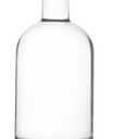 Bottles with Black Cap, Alcohol Bottles, Airtight Spirit Bottle for Weddings, Party Supplies, 10 Pack