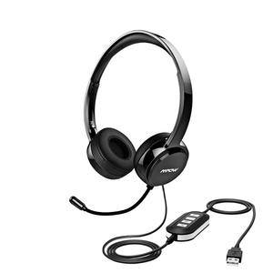 Mpow 071 USB Headset w/ 3.5mm Jack Computer Wired Headphones for PC Skype Phone