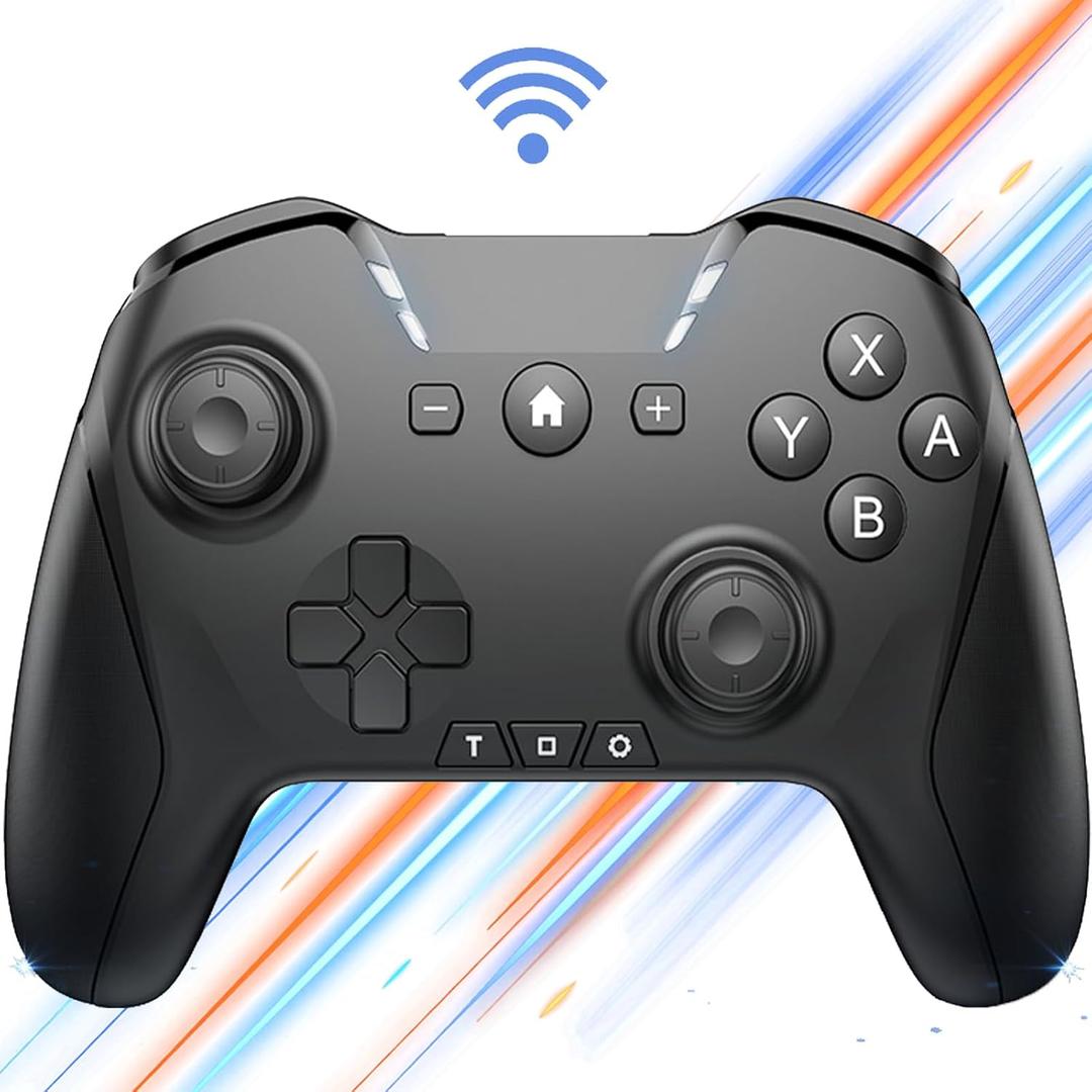Bluetooth Controller for Switch/Mac/PC/Steam/Mobile Phone/iOS/Android//TV/iPad/Table/Apple Arcade MFi Games, switch pro controller wireless with Adjustable Dual Motion,Turbo,Macros,6-Axis,Wake Up for Black Myth: Wukong