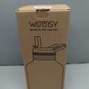 1 Gallon Water Bottle Insulated(Cold for 48 Hrs),BPA Free&Leak Proof,128oz Stainless Steel Water Jug,Large Water Bottle with Straw Spout Lids for Gym,Hiking,Camping&Travel,Black Blue