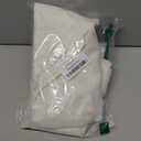 jinchan Linen Pinch Pleated Kitchen Curtains 36 Inch 2 Panels, Natural Linen Tier Curtains Back Tab Beige Farmhouse Cafe, Light Filtering Small Window Drapes for Bathroom Laundry Room Off White