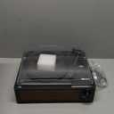 WOCKODER Vinyl Record Players Vintage Turntable with Speakers Belt-Driven Turn Tables Support 3-Speed, Bluetooth Wireless Playback, Headphone, AUX-in, RCA Line LP Phonograph Auto Stop Retro Black