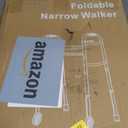 Folding Narrow Walker for Seniors  Width & Height Adjustable Walker with Bag, Lightweight Standard Walker for Elderly, Walkers for Seniors, Disabled, Bariatric