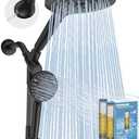 MakeFit Dual Filtered Rain Shower Head Combo, High Pressure Handheld Shower Head with Adjustable Bar - Rainfall Shower Head And Showerhead with Filter for Hard Water - Removes Chlorine