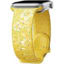 Engraved Band for Apple Watch Band 38mm 40mm 41mm 42mm 44mm 45mm 46mm 49mm Women, Recycled Plastic Band for iWatch Series SE Ultra 10 9 8 7 6 5 4 3 L42