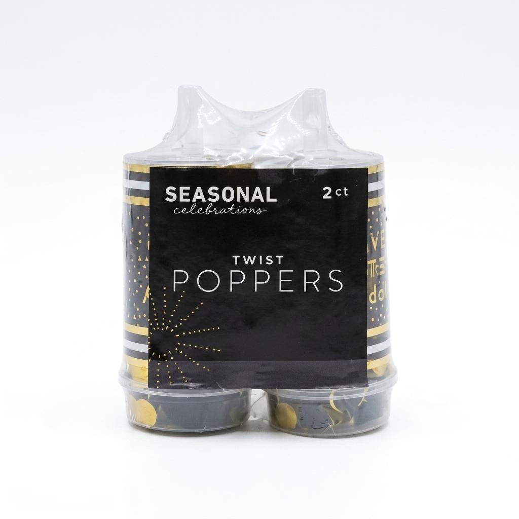 2 x Seasonal Celebrations Twist Poppers