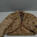 Allegra K Women's Faux Fur Coat Long Sleeve Cropped Fluffy Jacket Collarless Casual Winter Warm Outwear XS