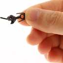 HP0887M 6 Pairs HO Scale 1:87 Horn Coupler Hook 17mm E-Z Mate Magnetic Knuckle Couplers with Box Lid Pocket Cover with Screws for Freight Car Trains Railroad (Coupler and Box)