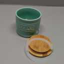 ONEMORE Garlic Keeper for Counter, Garlic Holder Countertop Storage Container, Garlic Saver Keeper with Lid, Ceramic Garlic Jar for Kitchen, Mint Green