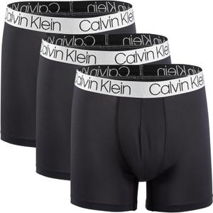 Calvin Klein Men`s Microfiber Boxer Briefs 3 Pack, Large