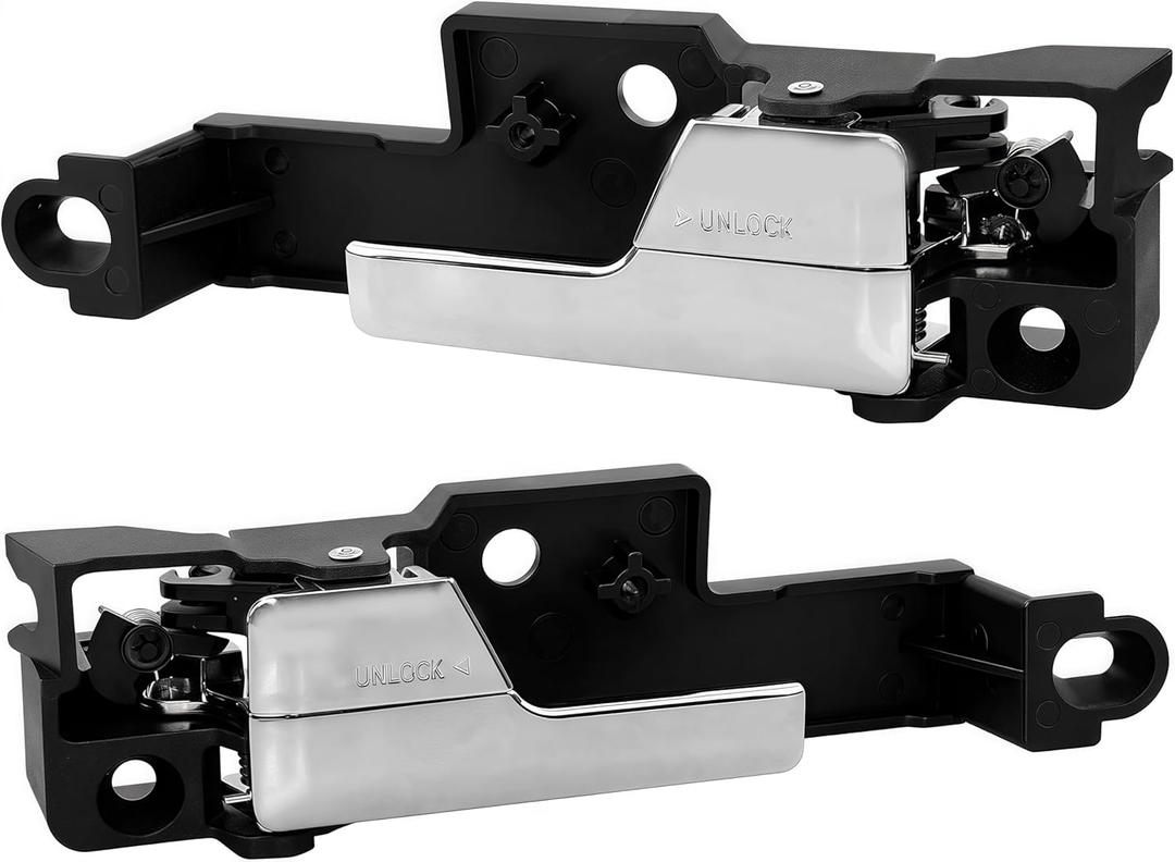 Upgraded Metal Interior Door Handles (Pair)  Compatible with 2006-2012 Ford Fusion, 2006-2011 Mercury Milan, 2006 Lincoln Zephyr, 2007-2012 Lincoln MKZ  Replaces 6E5Z-5422600-AA, 6E5Z-5422601-A (Front Left&Right Door Handle)