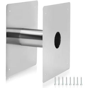 Thickening Stainless Steel Vent Wall Thimble,Suitable for Walls Ranging from 4.7 "to 7.0",for Indoor Gas Tankless Water Heater,Ideal for Home Heating and Bathroom Setups (silver, 2.36In)
