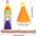 12Pcs Mini Birthday Party Hats for Stuffed Animals Dog Cat Rabbit Puppy Dolls Birthday Decorations