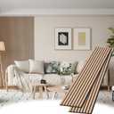 Wood Slat Wall Panels, 2 Pack Accent Decorative Acoustic Wood Slats for Wall and Ceilings, Acoustic Panels for Interior Wall Dcor on Felt Back Board, Oak, 8 x 1 ft
