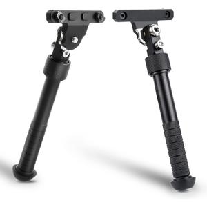 Bipod for M-Rail, Adjustable 6.5-9 Inches Side Rail Direct Attach Bipod for Shooting and Hunting