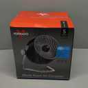 Vornado Pivot3 Compact Air Circulator Fan with Pivoting Axis, 3 Speed Settings, Removable Grill for Cleaning, Perfect for Home, Office, Dorm Use, Black