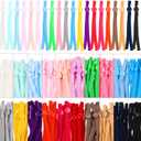 200 Pieces Elastic Cord with Adjustable Buckle Earloop Cord Sewing Elastic Strap Band with Adjustable Buckle for DIY Craft(Mixed Colors)