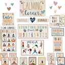 Teacher Created Resources Everyone is Welcome Calming Corner Bulletin Board Set, 31/Set (TCR7118) (24" x 18")