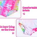 Gnainach Girls One Piece Swimsuits with Adjustable Straps Multicolor Bathing Suits Kids Beach Swimwear for 2-10 Years (6-7 Years, Rainbow)