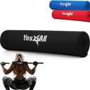 Yes4All Barbell Thick Foam Nylon Pad, Neck Shoulder Protective Pad For Lunges, Squats And Hip Thrust Fit Standard Olympic Bar (Black)