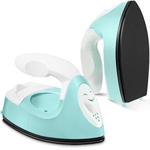 Honoson Mini Craft Iron Mini Heat Press Small Iron 3.93 x 2.36 x 2.76 in Portable Handy Tiny Flatiron with Charging Base Accessory for Fuse Bead Patch DIY Heat Transfer Vinyl (Mint Green) Honoson Mini Craft Iron Mini Heat Press Small Iron 3.93 x 2.36 x 2.76 in Portable Handy Tiny Flatiron with Charging Base Accessory for Fuse Bead Patch DIY Heat Transfer Vinyl (Mint Green)
