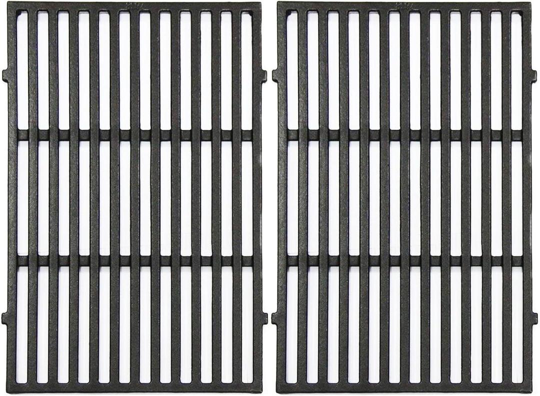 Hongso 17.5" Cooking Grates Replacement Parts for Weber Spirit I & II 300 Series E & S 310 320 330 Spirit 700, Genesis Silver B & C Genesis Gold B/C Genesis 1000-5000 Gas Grills, Cast Iron, 7638 7639