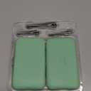 Manicure Set 10 in 1 Stainless Steel, Nail Clippers Scissors Pedicure Tools Kit - Portable Travel Grooming Kit for Men and Women with Leather Case (Jade Green)