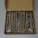 Ravinte 30 Pack Kitchen Cabinet Handles Champagne Bronze 4 Inch Hole Center Stainless Steel Pulls for Dresser Drawer Cupboard Handles with Screwdriver, 6-3/8 Inch Length