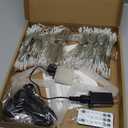 Christmas Decoration Lights 320 LED Color Changing Outdoor Star String Lights Waterproof Waterfall Christmas Lights 11 Light Modes, Remote & Timer [Warm White & Multicolor]